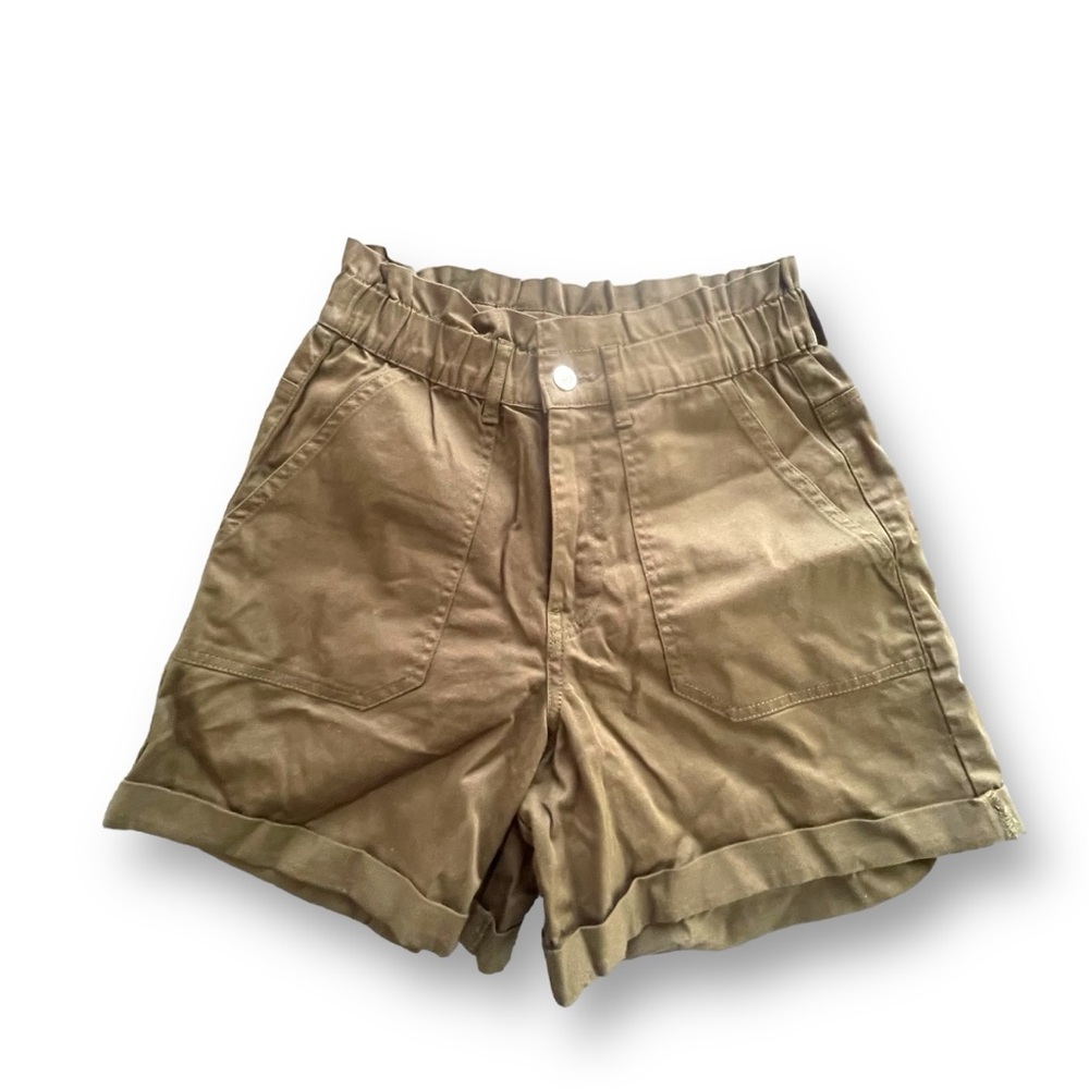 Zudio Brown/Olive Mom Twill Shorts 5" inseam Women's Size 26/XS